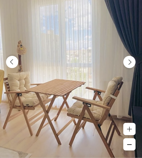 2+1 Minderli Loretta Bahçe-Balkon-Mutfak Masa-Sandalye Seti 60x80 Masa