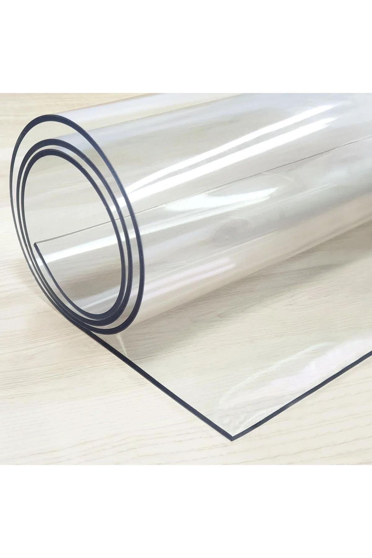 120 X 70 Cm Şeffaf Masa Örtüsü Örtü Ve Masa Koruyucu 1.3 Mm